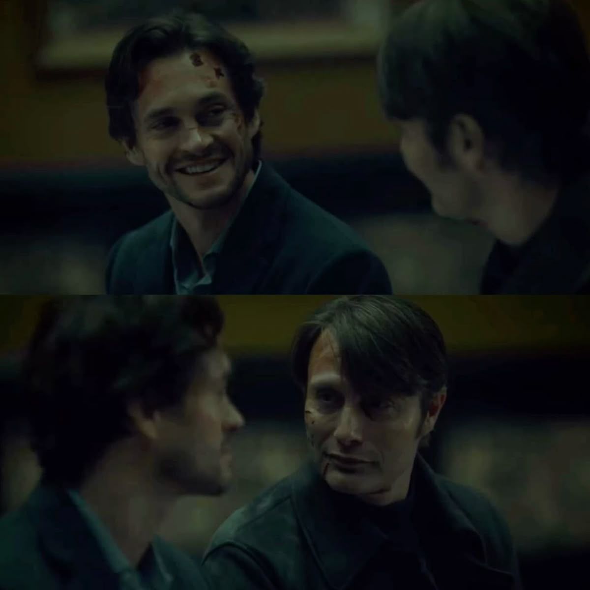 yalesred's tweet photo. 10 años desde que se emitió el capítulo "Dolce", donde Hannibal y Will se dijeron te amo frente a una obra de Boticelli. Will dijo "mi vida es un antes y un después de ti", Hannibal dijo "si te viera todos los días de mi vida, por siempre, recordaría esta vez." https://t.co/9NtuVmDctz