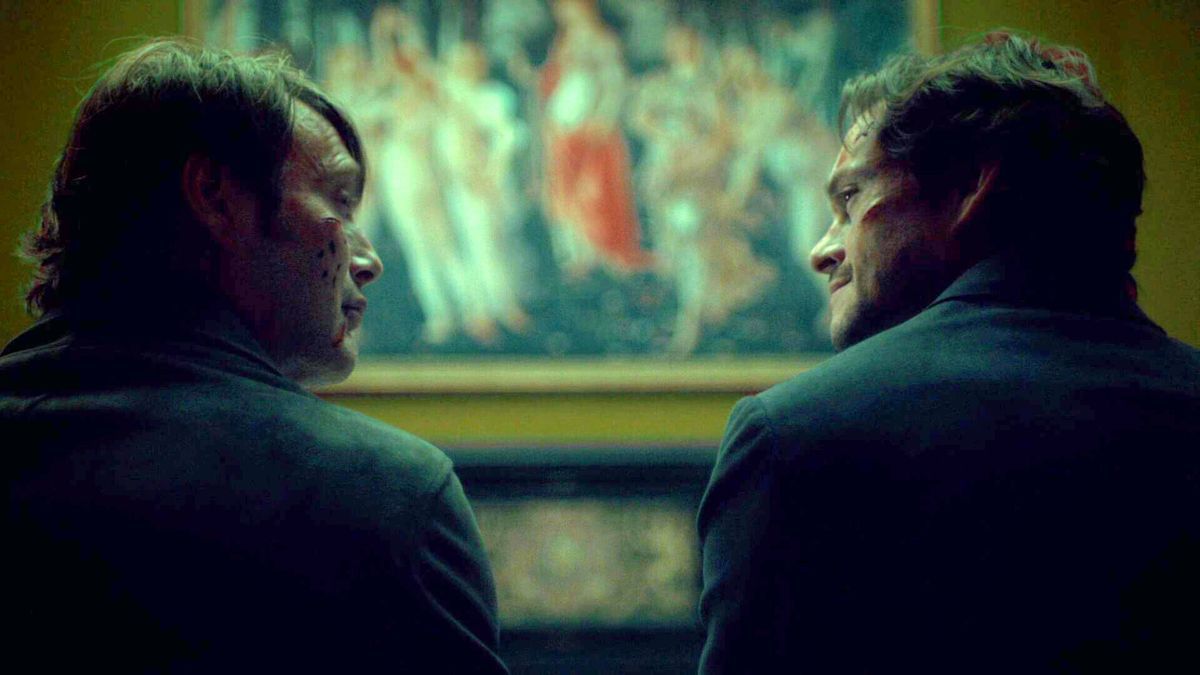 yalesred's tweet photo. 10 años desde que se emitió el capítulo "Dolce", donde Hannibal y Will se dijeron te amo frente a una obra de Boticelli. Will dijo "mi vida es un antes y un después de ti", Hannibal dijo "si te viera todos los días de mi vida, por siempre, recordaría esta vez." https://t.co/9NtuVmDctz