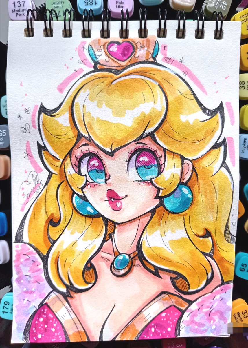 jamilsc's tweet image. ✨⭐️My Peaches Peaches Peachessss ⭐️✨
Fan art 2025 Edition aw
#fanart #princesspeach #illustration #digitalart #drawing #art #traditionalart #chibiart #jamilsc11