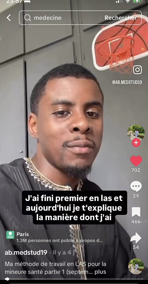 3 ans plus tard, il a finit major de promo et entame sa 2ème année