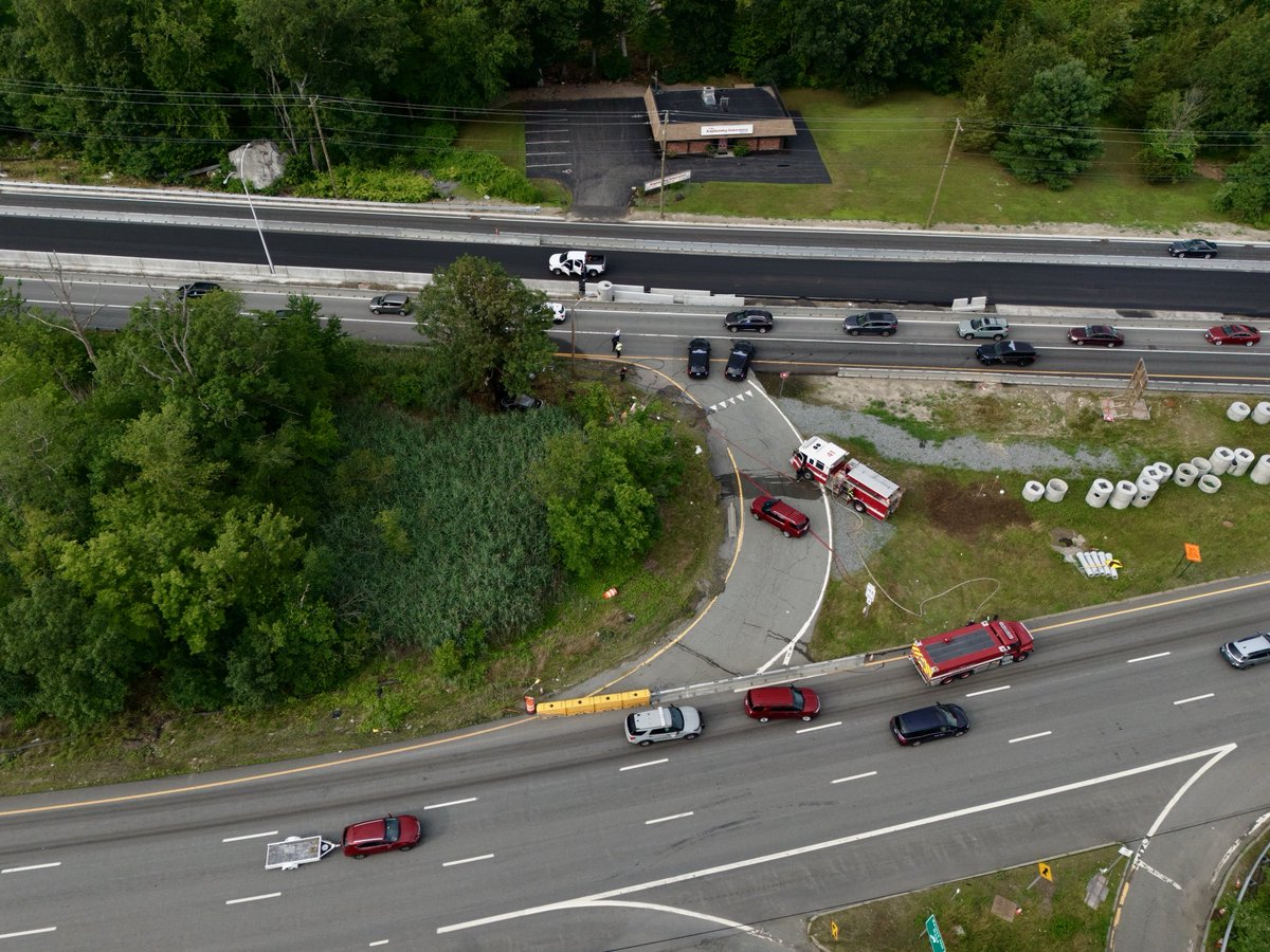 Over the scene in North Smithfield. Route 146 north at West Acres.