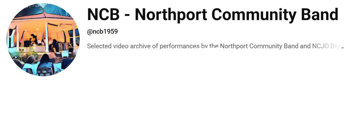 Go to YouTube and subscribe to <a href="/ncb1959/">Nickie Blest</a> NOW so we can finalize our streaming privileges.
We hope to stream tomorrow's concert on YouTube (8:00 pm; Jack Daniel's Original Silver Cornet Band at 7:15), but if we need to, we'll stream on Facebook one more time.