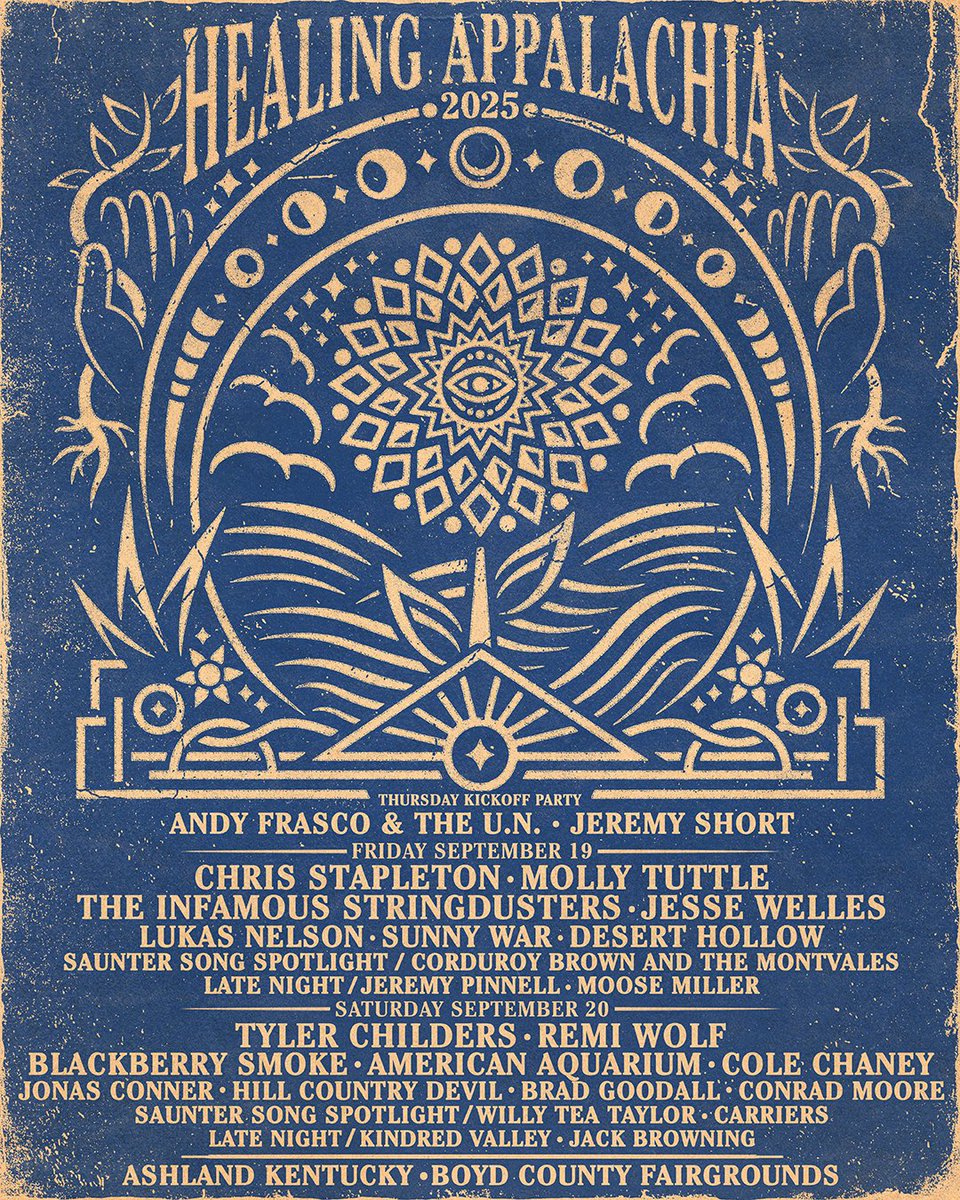 I’ll be heading to Kentucky to perform at Healing Appalachia 2025 on Sept. 19! Excited to be a part of this lineup and support an amazing cause. Get tickets at LukasNelson.com and I’ll see you there!