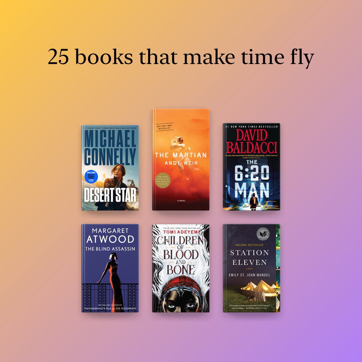 AppleBooks's tweet image. These 25 books were made for summer reading—easy to sink into, hard to put down. Whether you're poolside, seaside, or couch-bound, they’ll take you exactly where you want to go. 📚
Your summer plans are here: apple.co/25TimeFlyBooks