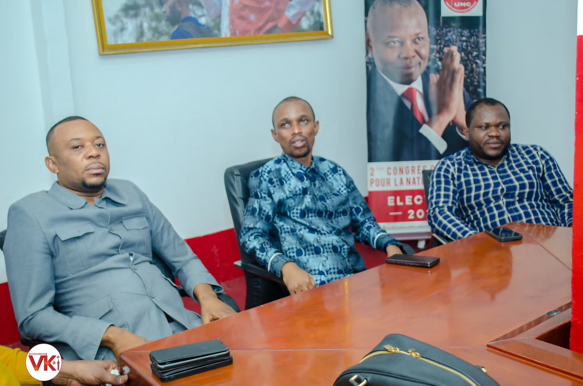 GaborienM's tweet photo. UNC KINSHASA NE DORT PAS

Ce mercredi 09/07,j'ai tenu une importante réunion stratégique avec l’ensemble des chefs de corps et élus communaux du parti de la ville. Au cœur des échanges : la transmission d’un message fort de la haute hiérarchie du Parti concernant l’attitude à adopter face à la situation politique actuelle du pays, la restructuration ainsi que la redynamisation de l’ @uncrdc de @VitalKamerhe1  à Kinshasa.