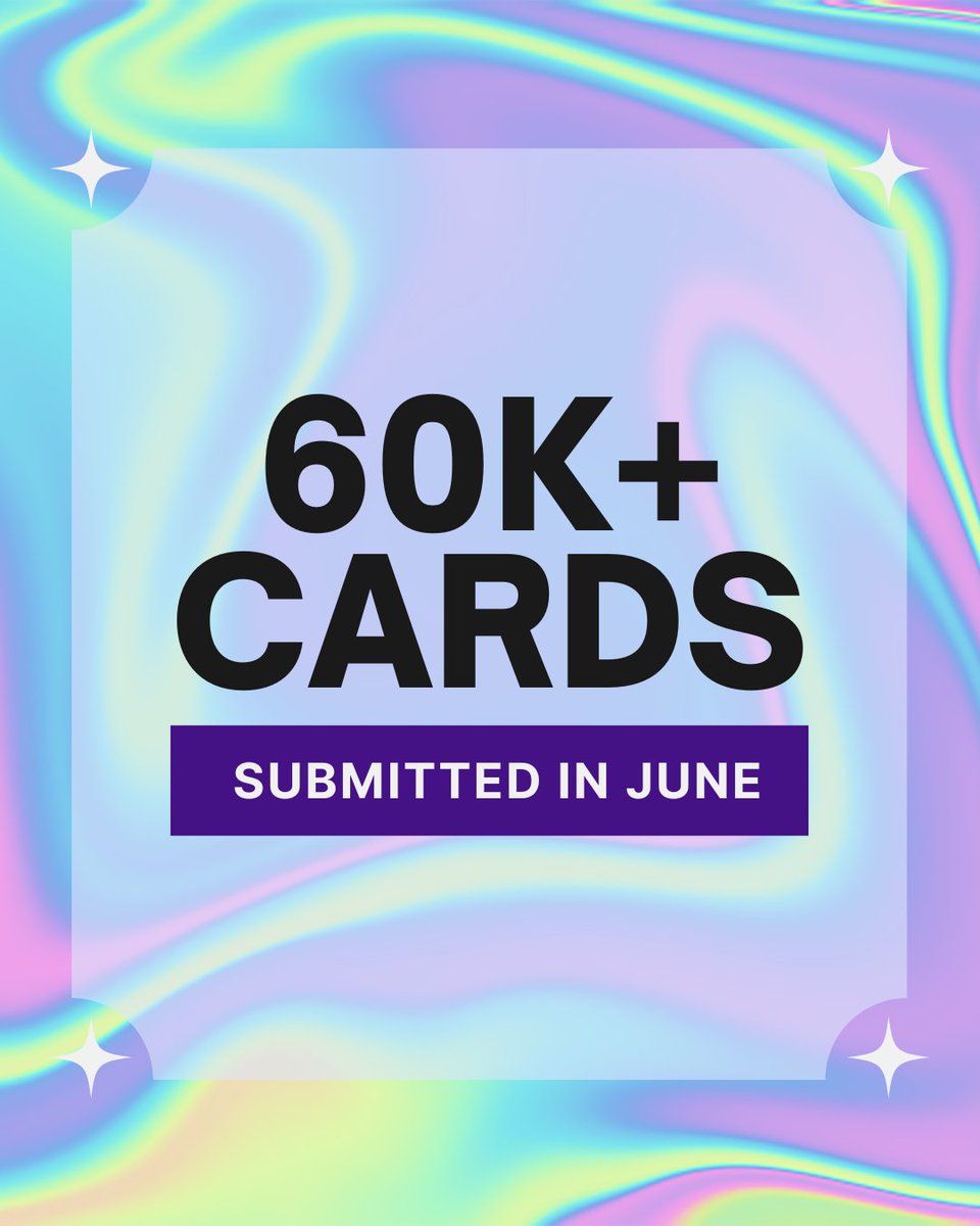 We just wrapped a month with over 60,000+ cards submitted. It’s surreal. What started as a small team with a crazy idea is now turning into one of the fastest-growing grading companies in the world. We’re building this for you — and with you.
