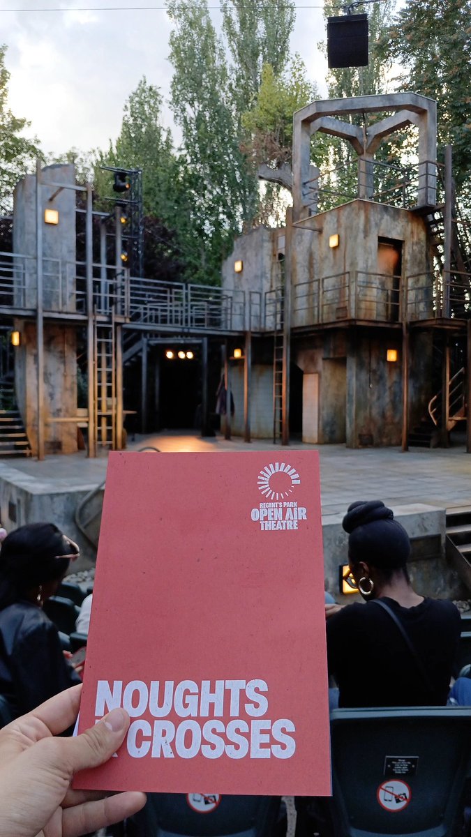 FirstNightMag's tweet image. Tonight, we've returned to the @OpenAirTheatre for a press performance of 'Noughts and Crosses'. Stay tuned for our upcoming review!