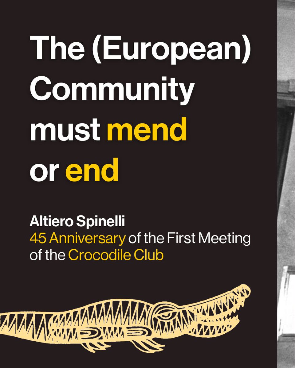 “Reform or dissolve: governments can lead to Europe à la carte, or Parliament to stronger unity.” - Altiero Spinelli. 

This inspired the Crocodile Club founded 45 years ago, the intergroup of MEPs that proposed the Spinelli Treaty draft, today known as the "Spinelli Group".