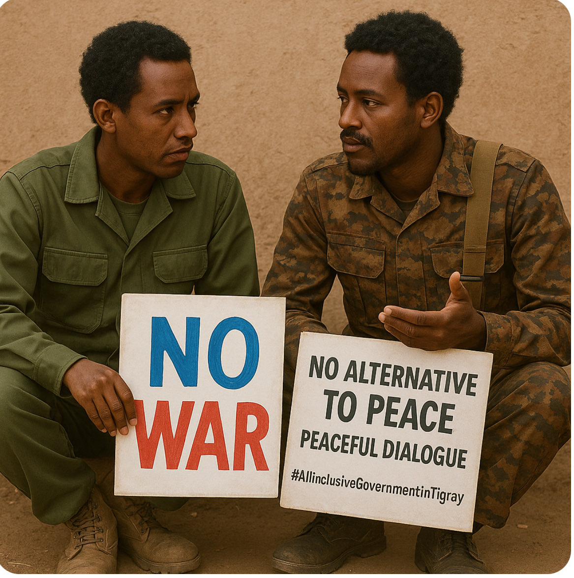 neo_tigray's tweet photo. The People of #Tigray🟡🔴, Ethiopia🇪🇹 &amp; Eritrea🇪🇷 Don’t want War. We want PEACE #PFDJMustGO
#AllInclusiveGovtInTigray 
There is No Alternative To Peaceful Negotiations. #WarIsNotTheAnswer ⁦@reda_getachew⁩ ⁦@StateDept⁩ ⁦⁦@BradSherman⁩ ⁦⁦@DavidAltonHL⁩ https://t.co/XNziuSGRkl