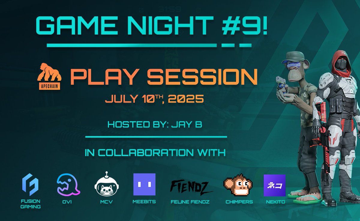 🎮 We’re back with Game Night #9 TOMORROW at 5PM EST!

New update will go live with Spectator Mode, UI tweaks New Lobby, Characters, and more.

We’re rewarding more than just top fraggers..
📹 Best clips
💬 Best vibes
🎯 Standout players across the board

👇 More info below