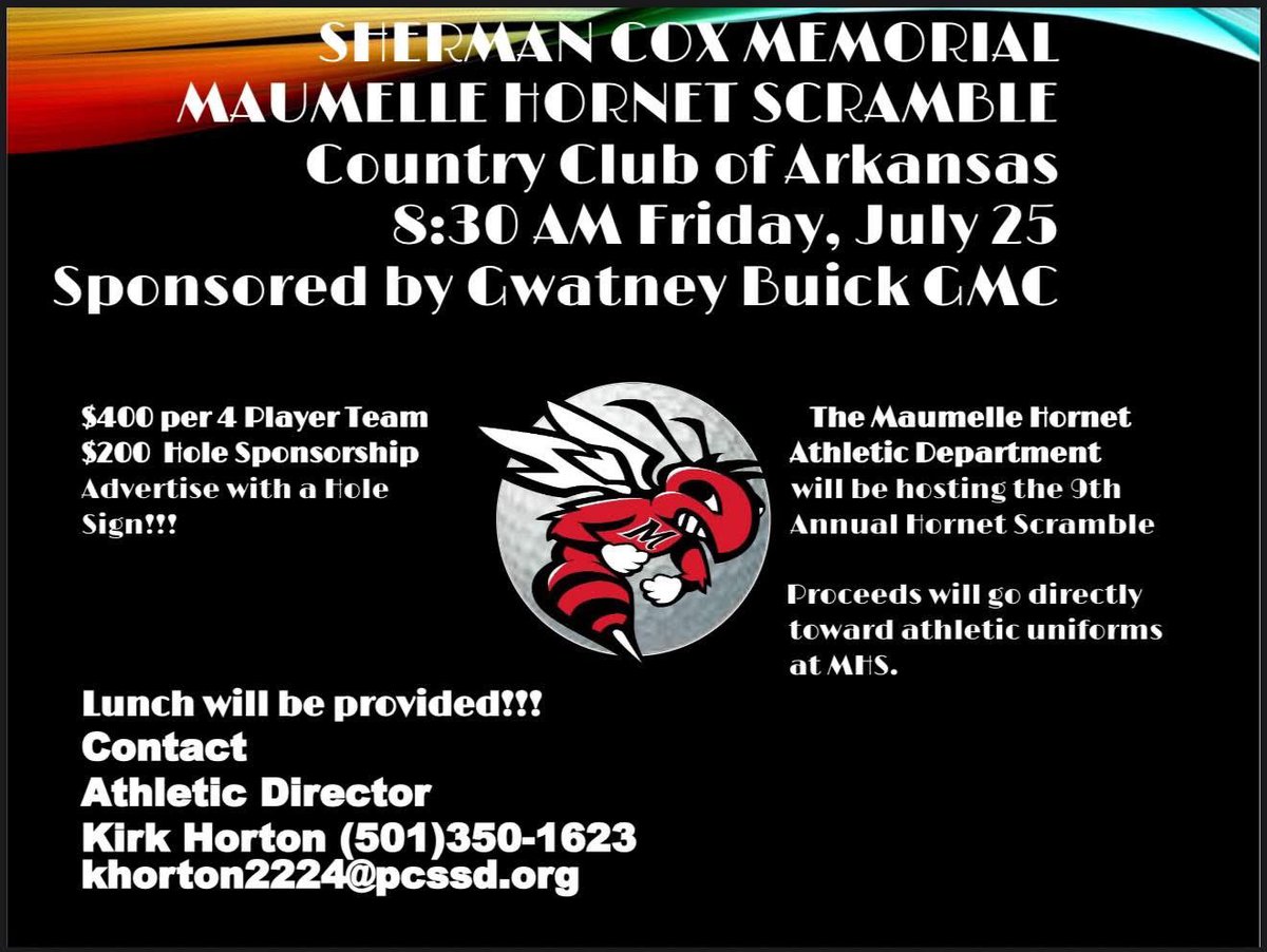 We only have 2 spots left! Please hit up Coach Horton if interested a great tournament for an even better cause!