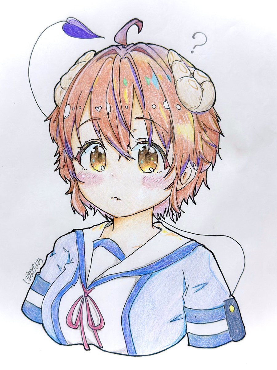 pomarumayu's tweet image. え！！くせ毛ショートカットシャミ子も可愛くないですか！！！