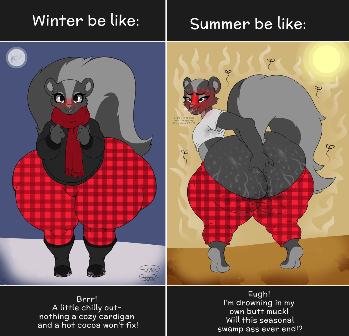 Skunk Bunk ๐ (@bunk_skunk) on Twitter photo Summer Skunkbutt Swampass! The sheer amount of ass slop is pretty insane.. Summer Skunkbutt Swampass! The sheer amount of ass slop is pretty insane..