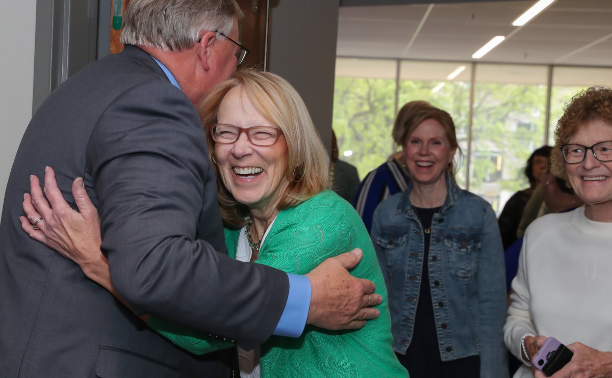 After 53 years and a “lifetime of good memories,” Bev Mathiesen said goodbye to UNK last week.

She worked in five different offices across campus, lived with the Alpha Omicron Pi sorority for nearly a decade, helped coordinate a visit from President Bill Clinton and organized