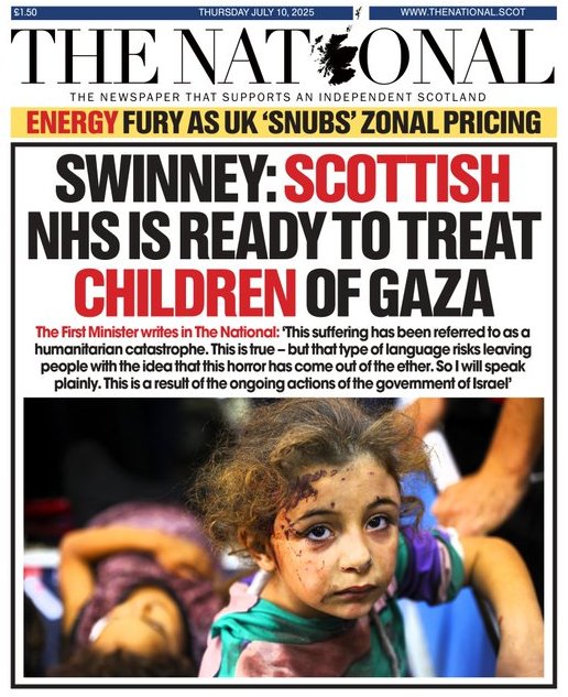 .
The rest of the UK should be following Scotland's example and helping the innocent civilian victims of Israeli aggression in #Gaza.

#r4today #bbcbreakfast #GMB #politicslive #toriesGone370
.