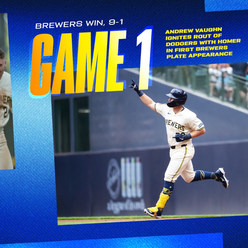 Brewers's tweet photo. And roll credits 🎞️
