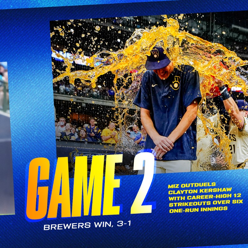 Brewers's tweet photo. And roll credits 🎞️