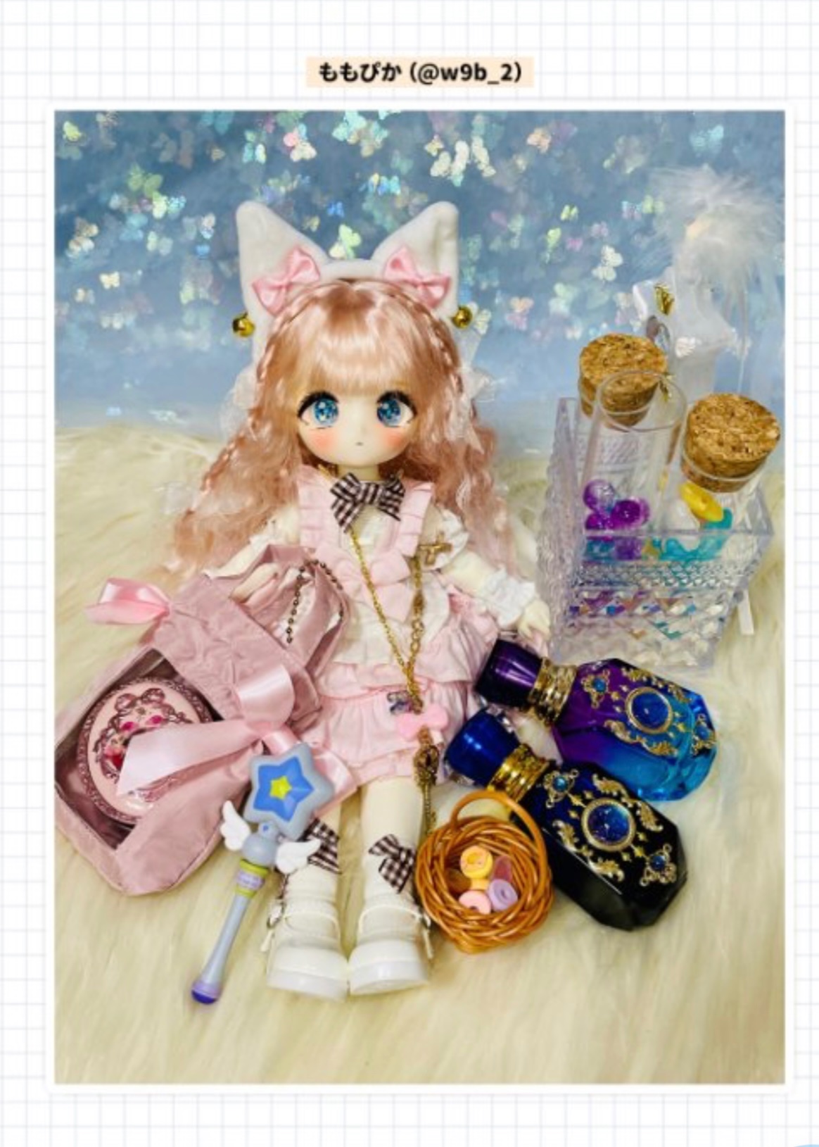 アンティークビスクドール飾り 28㎝用 ドレスセット ビスクドール アンティークドールの通販 by