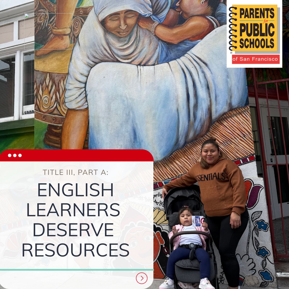 ppssf's tweet image. Title III, Part A: English Learners Deserve Resources.

English learners need targeted support to succeed. Title III funding helps, but withholding it hurts these students. #ELL #EnglishLearners #Education