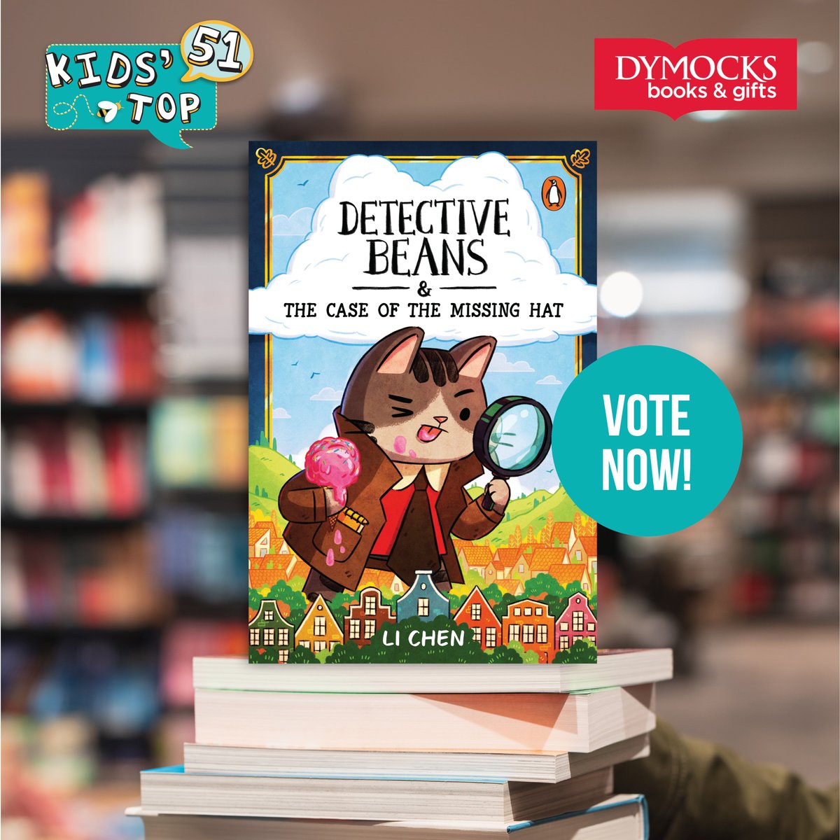 Hey aussies! Voting for Dymock’s Kids’ Top 51 is currently open and I would really appreciate it if you could put in a vote for Detective Beans! 😻🔎
bit.ly/46zcDLj