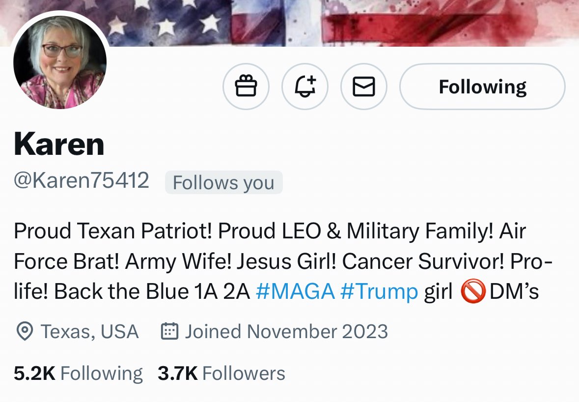 Let’s all give this sweetheart a boost. 

<a href="/Karen75412/">Karen</a> is looking for some more friends. 

She will connect back. 

Join Stronger Together 💪💪💪