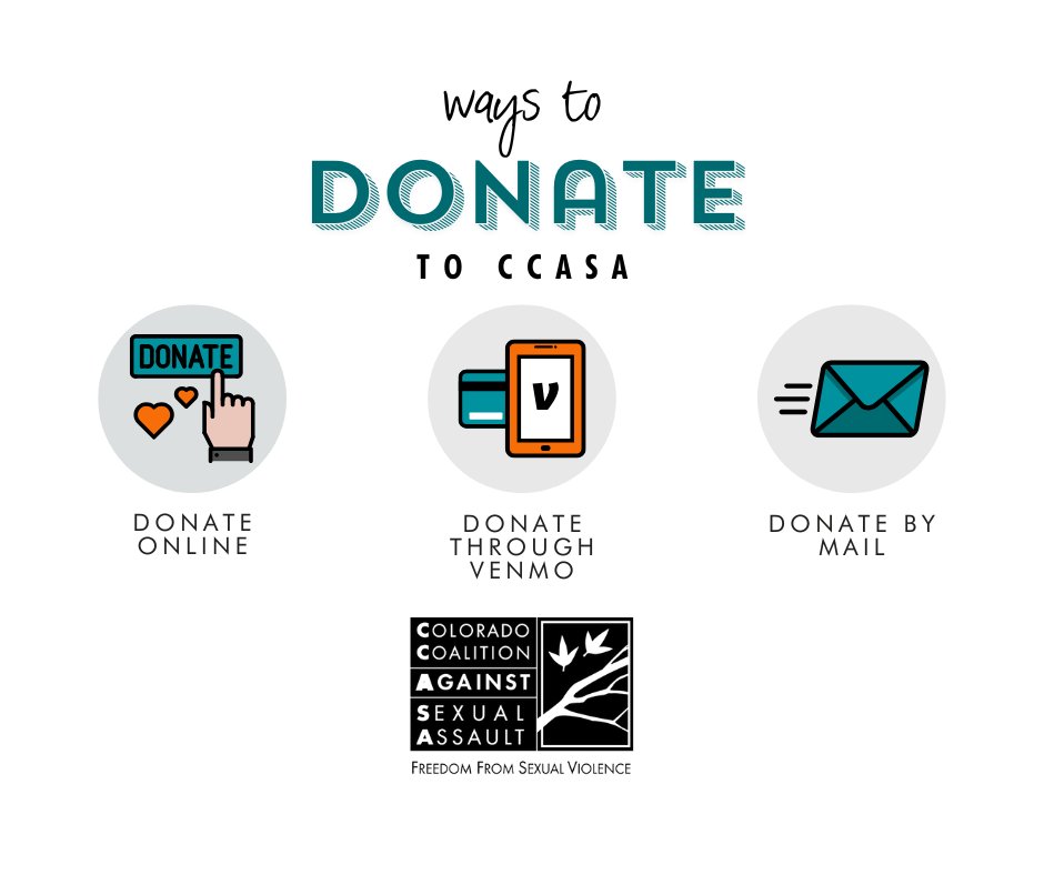 Supporting CCASA is just a few clicks away! 🌟 Choose the way that works best for you: Online, Venmo, or Mail. Thank you for helping us end sexual violence! ccasa.org/get-involved/s… 🤝💙 #DonateNow #SupportSurvivors