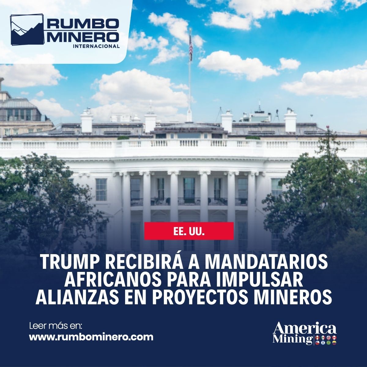 rumbominero's tweet image. 🚨 Trump recibirá en la Casa Blanca a líderes de Gabón, Guinea-Bissau, Liberia, Mauritania y Senegal.
🤝 Buscarán impulsar alianzas en proyectos mineros durante una cumbre de tres días.
👉 Lee más datos: t1p.de/umiyv 

#Trump #Minería #CumbreMinera #ÁfricaEEUU
