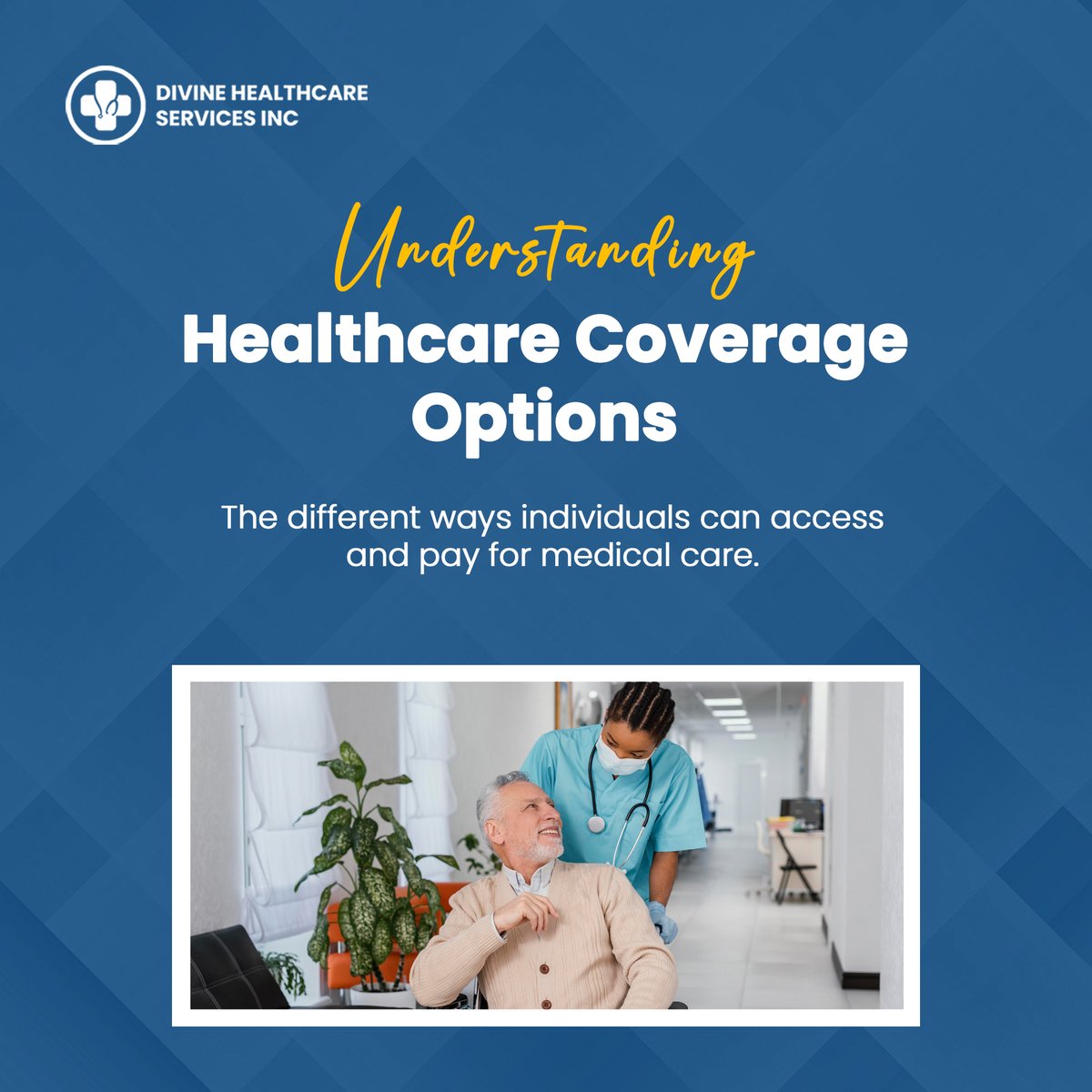 DivinehcsInc's tweet image. Clarity brings peace of mind.
We break down your options  — so you can focus on what matters most: Healing.💙
#DivineHealth #CoverageMadeSimple #SeniorCareHelp #CareWithClarity