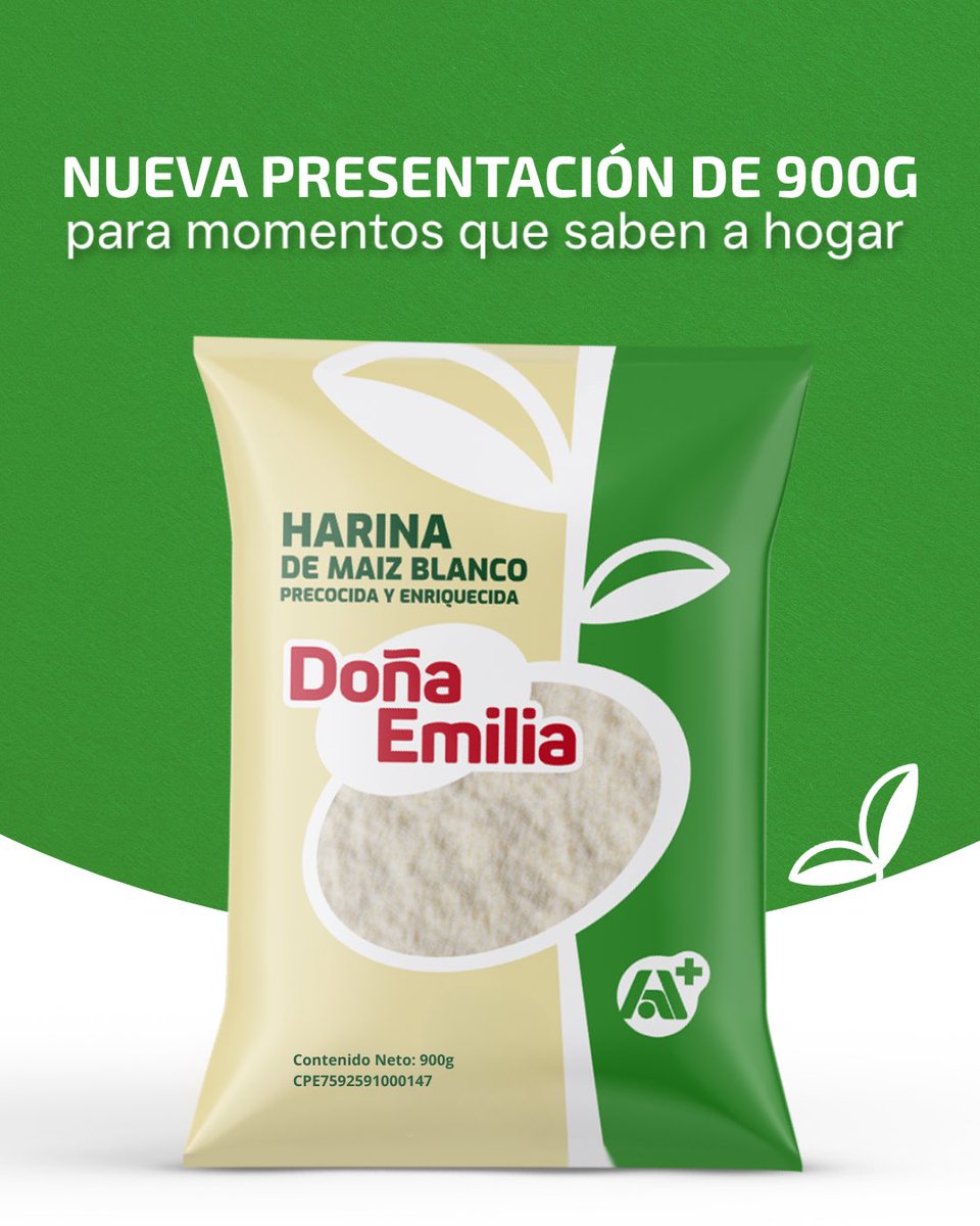 DonaEmiliaVe's tweet photo. Lo bueno de la comida venezolana es que no se mide en porciones, sino en abrazos, risas y momentos 💚✨

Y pensando en cada detalle, tenemos una harina de maíz que se adapta a ti: nuestro empaque tradicional de 1kg y ahora también en 900g 😍

#DoñaEmilia #SaboresYMomentos https://t.co/XHsnW1cevB