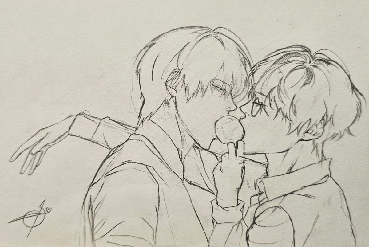 suhe88007's tweet photo. Tried something hot♥️❤️Skyrus❤️
#BL #Lostinthecloud #paskim #manhwa #art #sketch https://t.co/l3jLilR79y