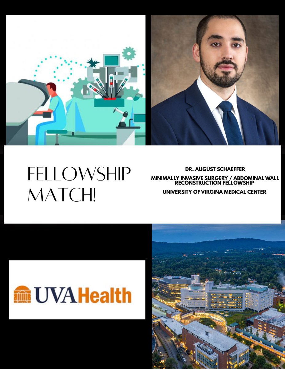 UTMBSurgery (@utmbsurgery) on Twitter photo A (delayed) but HUGE congratulations to one of our chief residents Dr. August Schaeffer for matching to MIS/Abdominal Wall Reconstruction fellowship at <a href="/UVASurgery/">UVA Surgery</a>! 😷🤖🔪 A (delayed) but HUGE congratulations to one of our chief residents Dr. August Schaeffer for matching to MIS/Abdominal Wall Reconstruction fellowship at <a href="/UVASurgery/">UVA Surgery</a>! 😷🤖🔪