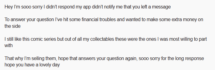 Asked a guy on ebay why they are selling all their Rippaverse stuff. So out of all of this guys collectibles Rippaverse stuff is the most expendable. Ya hate to see it.