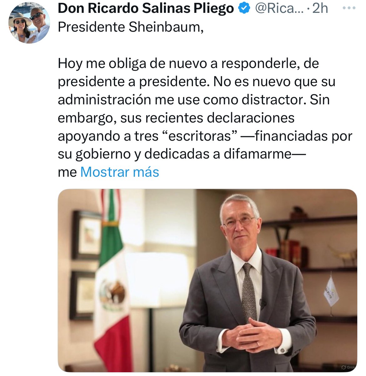 Tania (@tania__rd) on Twitter photo De “presidente a presidente”
Ya deje de andar de payaso y ridículo <a href="/RicardoBSalinas/">Don Ricardo Salinas Pliego</a> De “presidente a presidente”
Ya deje de andar de payaso y ridículo <a href="/RicardoBSalinas/">Don Ricardo Salinas Pliego</a>