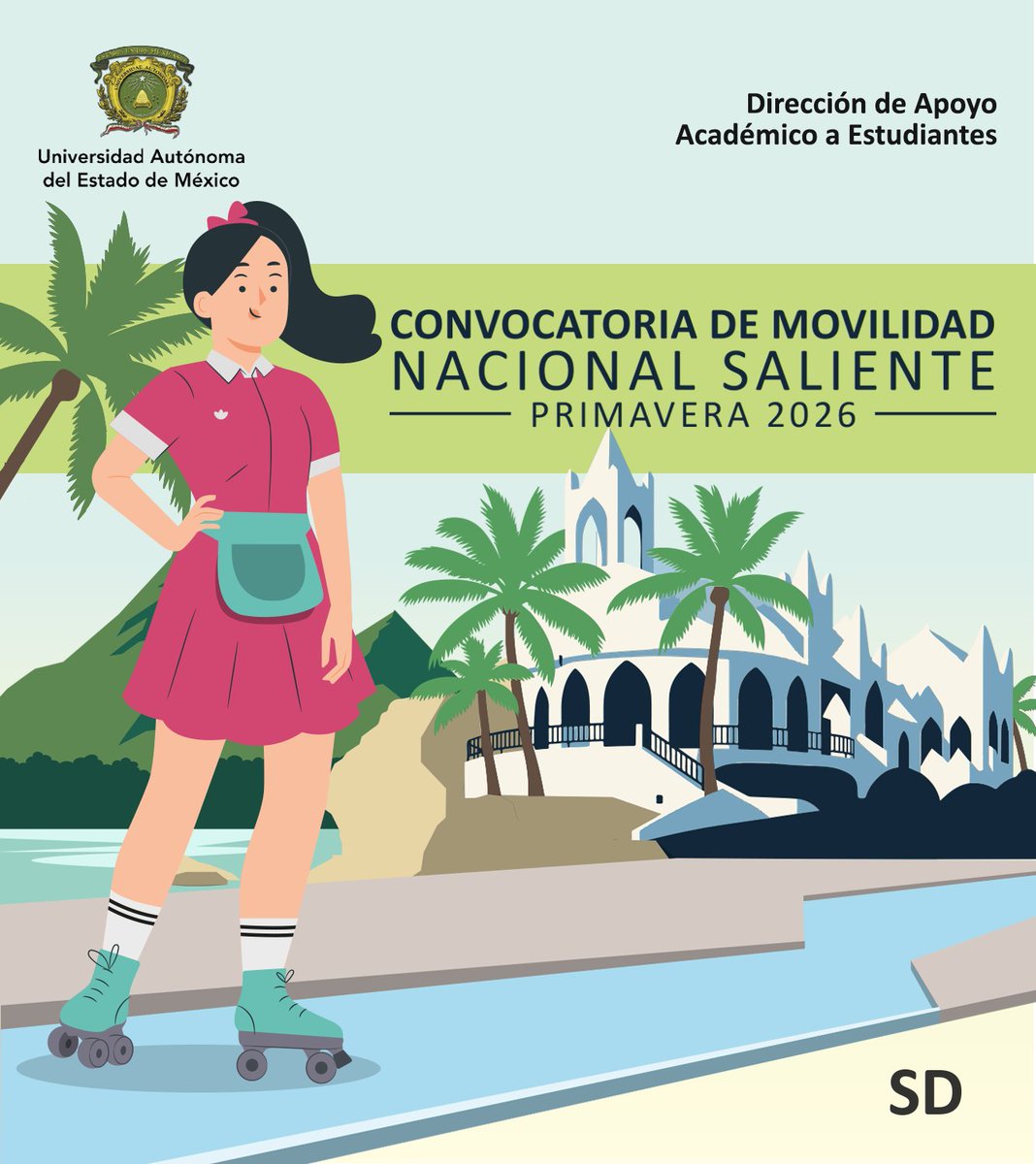 🎓Ya están abiertas las convocatorias de movilidad estudiantil saliente para el periodo 2026-A.
🇲🇽 Movilidad Nacional 👉 bit.ly/MovNal26AUAEMex
🌎Movilidad Internacional 👉 bit.ly/MovIntl26AUAEM…
Acude con la persona responsable de movilidad de tu plantel antes del 4 de agosto.