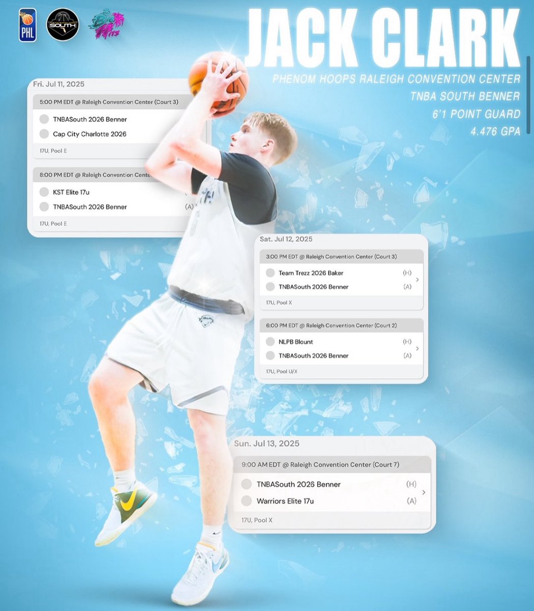 21sportsrecruitingservices (@21sportsrecruit) on Twitter photo 🏀 College Coaches check out <a href="/JackClark2026/">Jack Clark</a> in Raleigh this weekend
<a href="/bighitslive/">BIGHITSLIVE</a>
<a href="/iionesportsent/">II ONE SPORTS</a> 🏀 College Coaches check out <a href="/JackClark2026/">Jack Clark</a> in Raleigh this weekend
<a href="/bighitslive/">BIGHITSLIVE</a>
<a href="/iionesportsent/">II ONE SPORTS</a>