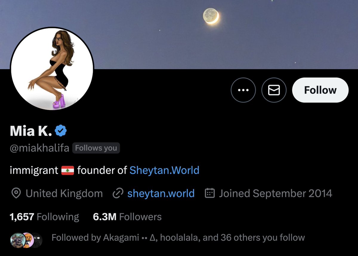 i just showed my x profile to my father

(the screenshot is unrelated to the context)