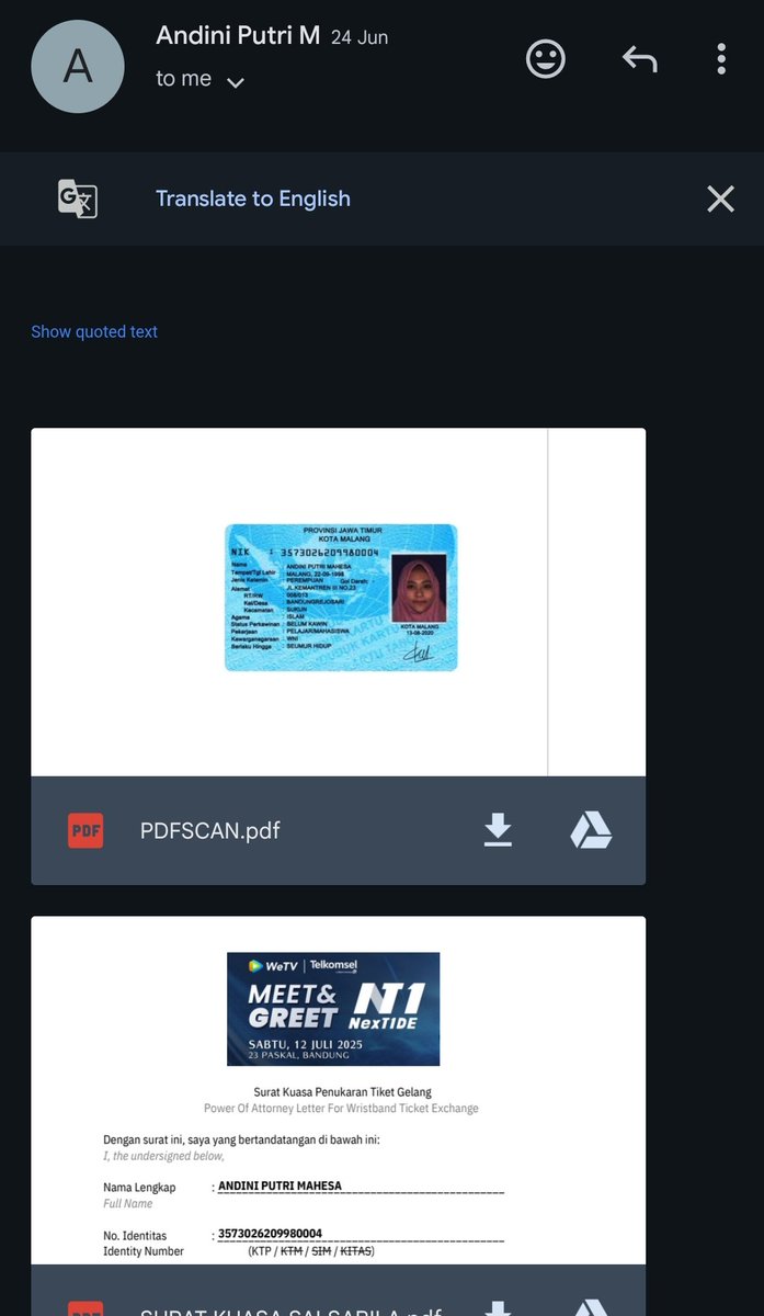 mine (@skywongraveely) on Twitter photo ‼️SCAMMER TIKET MNG NEXT1DE BANDUNG‼️
Nama: Andini Putri Mahesa
No HP: 08199810886
Akun X: @sucrenas (dia suka ganti2 usn, please yg tau cara keep link profile x walaupun dia ganti usn reply yaa)
Akun email: andinipmh@gmail.com
tags wts wtb next1de bandung gold silver ‼️SCAMMER TIKET MNG NEXT1DE BANDUNG‼️
Nama: Andini Putri Mahesa
No HP: 08199810886
Akun X: @sucrenas (dia suka ganti2 usn, please yg tau cara keep link profile x walaupun dia ganti usn reply yaa)
Akun email: andinipmh@gmail.com
tags wts wtb next1de bandung gold silver