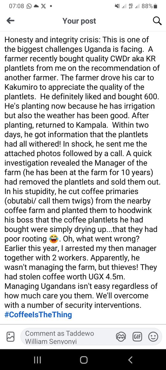 TaddewoS's tweet image. Honesty and integrity crisis in Uganda!