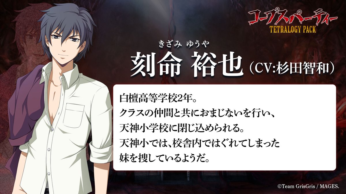 ◤￣￣￣￣￣￣￣￣￣￣￣￣ コープスパーティーシリーズ 登場人物