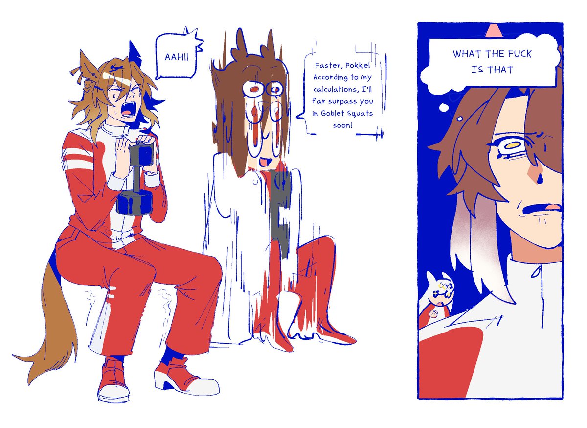 redwhiteflowers's tweet photo. #umamusume projecting my gym struggles so i feel better https://t.co/SG3aQ9QkyX