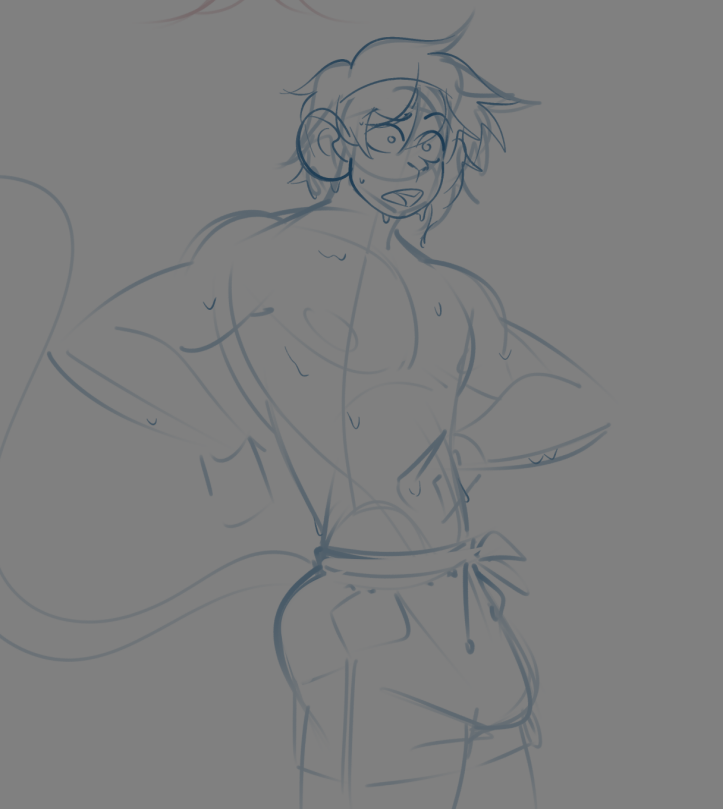 "What are you staring at me? Do i have a crab in my Swimwear?"