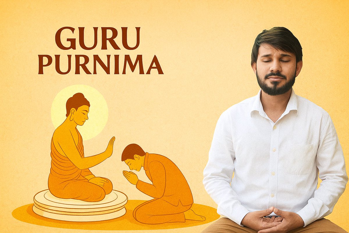 गुरु बिना ज्ञान नहीं,ज्ञान बिना जीवन नहीं 

गुरु पूर्णिमा की सभी को हार्दिक बधाई एवं
शुभकामनाएँ 🙏
जिनसे मैंने जीवन में शिक्षा ग्रहण की उन सभी गुरुओं को मेरा चरण स्पर्श 🙏
गुरु वह दीपक है जो अंधकार में भी हमें रास्ता दिखाता है
#gurupurnima #buddha
#babasahebambedkar
