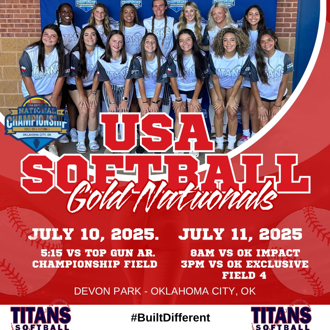 Titans 2026 starts USA gold nationals in OKC can’t wait to see this group compete on the big stage. Let’s get after it!!
#BuiltDifferent