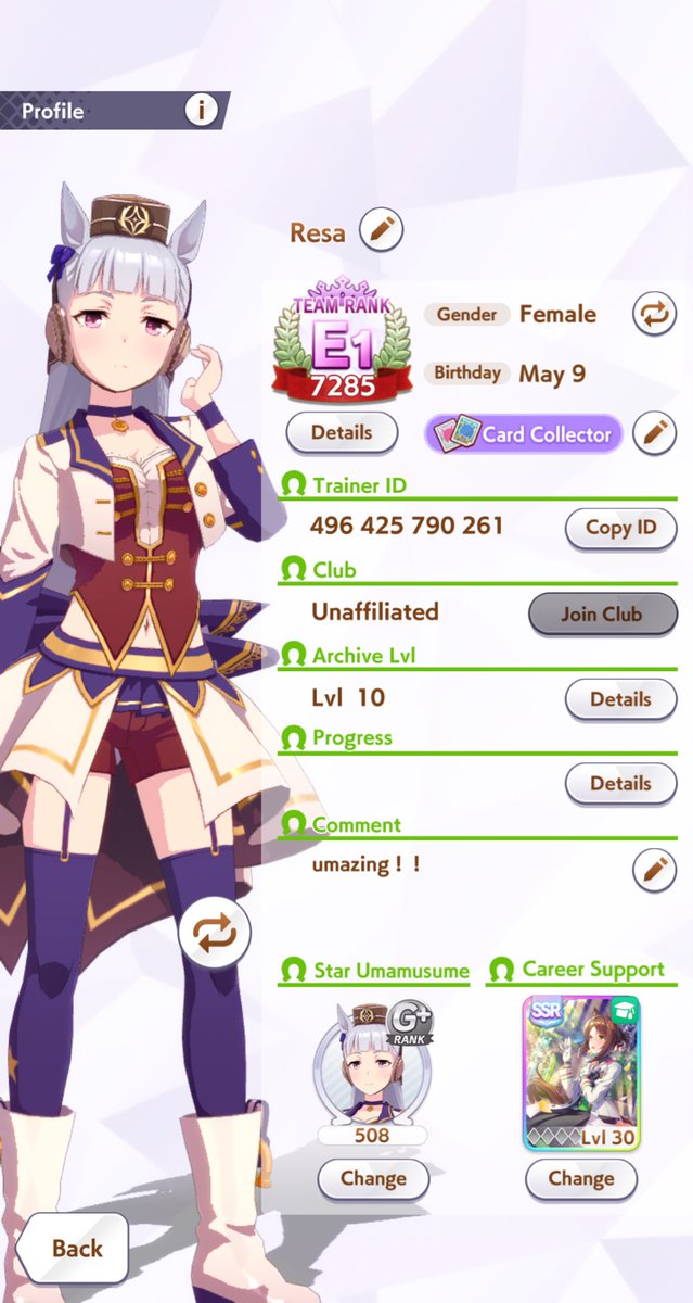 tinyresa's tweet image. also just started playing uma musume! pls add me i need friends :D
496425790261