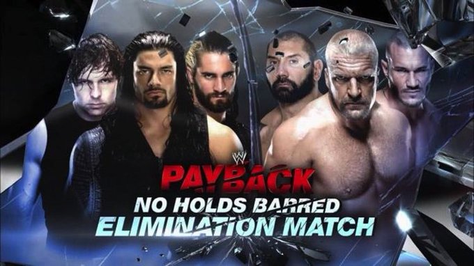 steviebreech's tweet image. The Shield vs Evolution WWE PAYBACK 2014 #WWEPAYBACK youtu.be/ZCp3XjmzF0E 6/1 #WWEEvolution