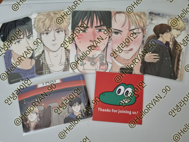 잘 받았습니다!! 이벤트 해주셔서 감사하고 '비낭만적 택시' 진짜 존잼입니다!! 택시에 탑승하는 인물들의 사연이 하나같이 좀 골때리고 도망간 애인 찾으러 와 놓고선 태성이한테 찝적대는 진우보는 맛이 아주 굿입니다😋 앞으로도 연재 쭉 따라가겠습니다 😘
<a href="/6uellew/">말랑콤</a>
<a href="/CRACK_twt/">크랙엔터테인먼트</a>