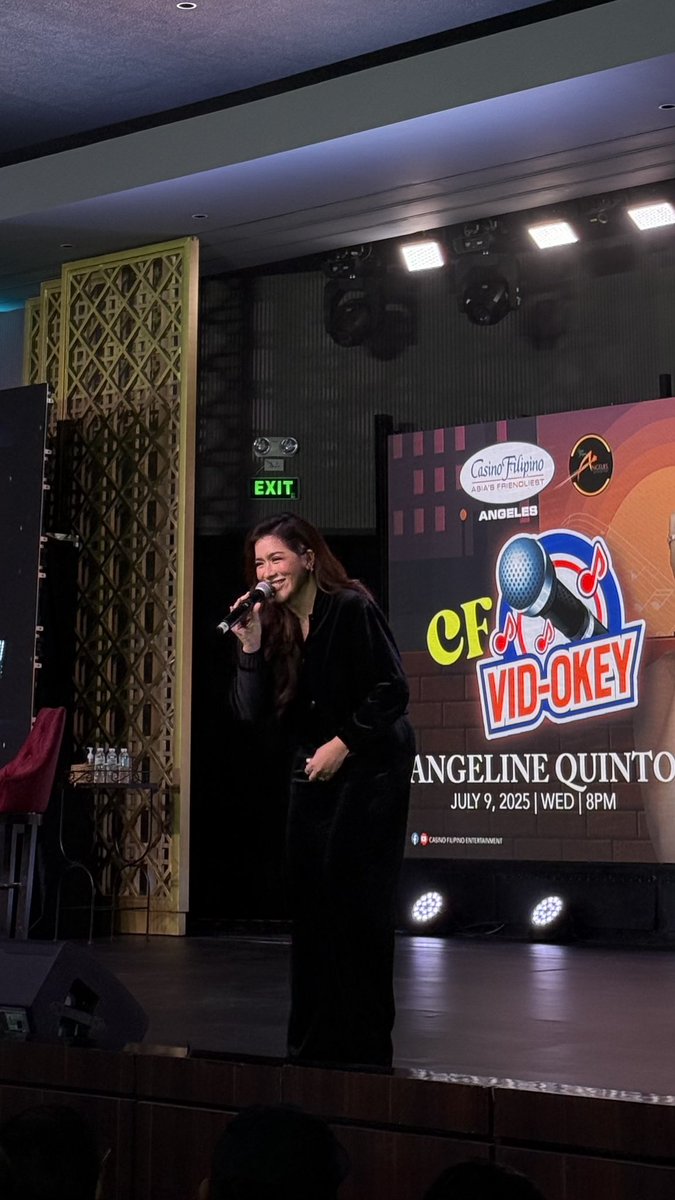kreativdenph's tweet photo. #KDStar Angeline Quinto serenaded the crowd during last night’s Casino Filipino Angeles event! 🌟

#KD #KreativDen #AngelineQuinto https://t.co/p5RTG0GpiS