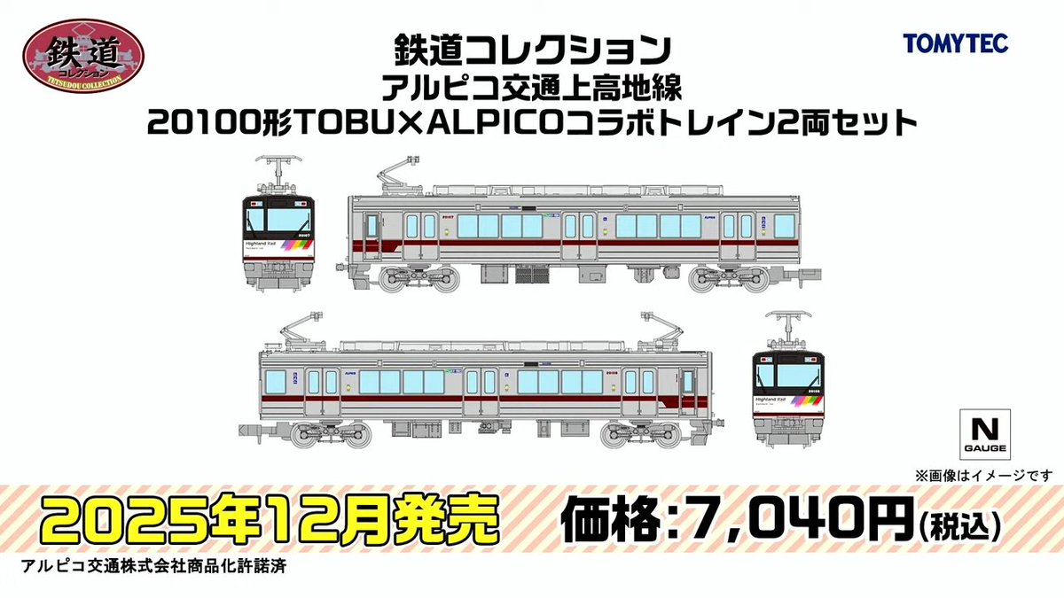 TOMIX•ジオコレ 新製品速報 12】 □鉄道コレクション アルピコ交通上