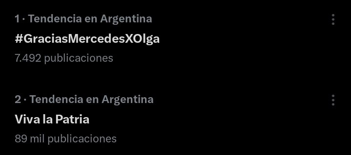 En este orden. ❤️🇦🇷 
Que nochón. Gracias por no dejar de servirrrrrrrr