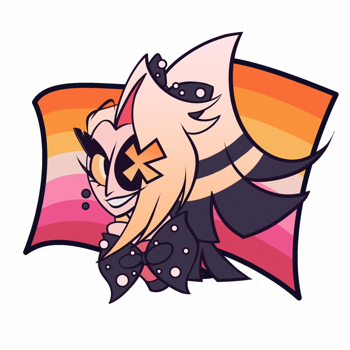 RegdSinnerTM's tweet photo. 🩷💜💙Girlfriends🧡🤍🩷
#HazbinHotel #Chaggie https://t.co/rfkW335XqR